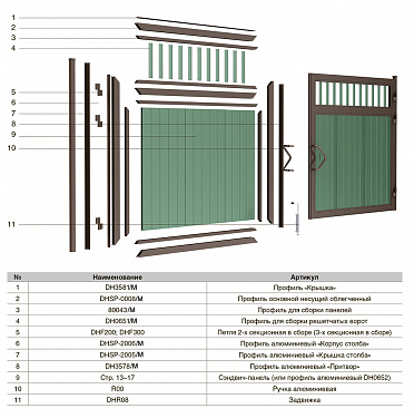 Распашные ворота DoorHan из сэндвич-панелей, размер 3500*2000.  2